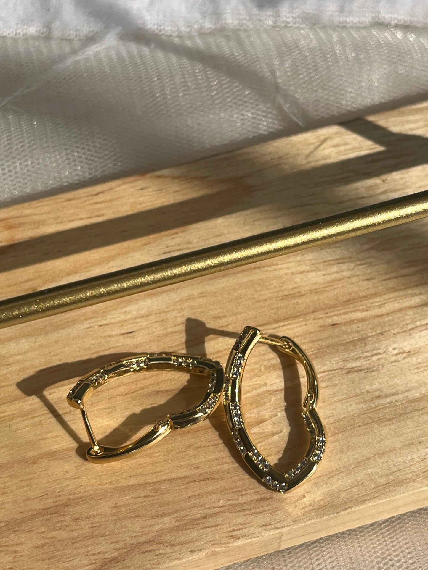 Lip shaped earrings