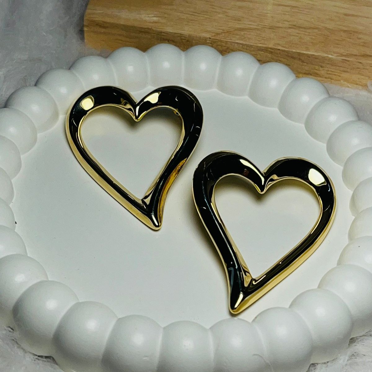 Heart Shape Stud Earrings
