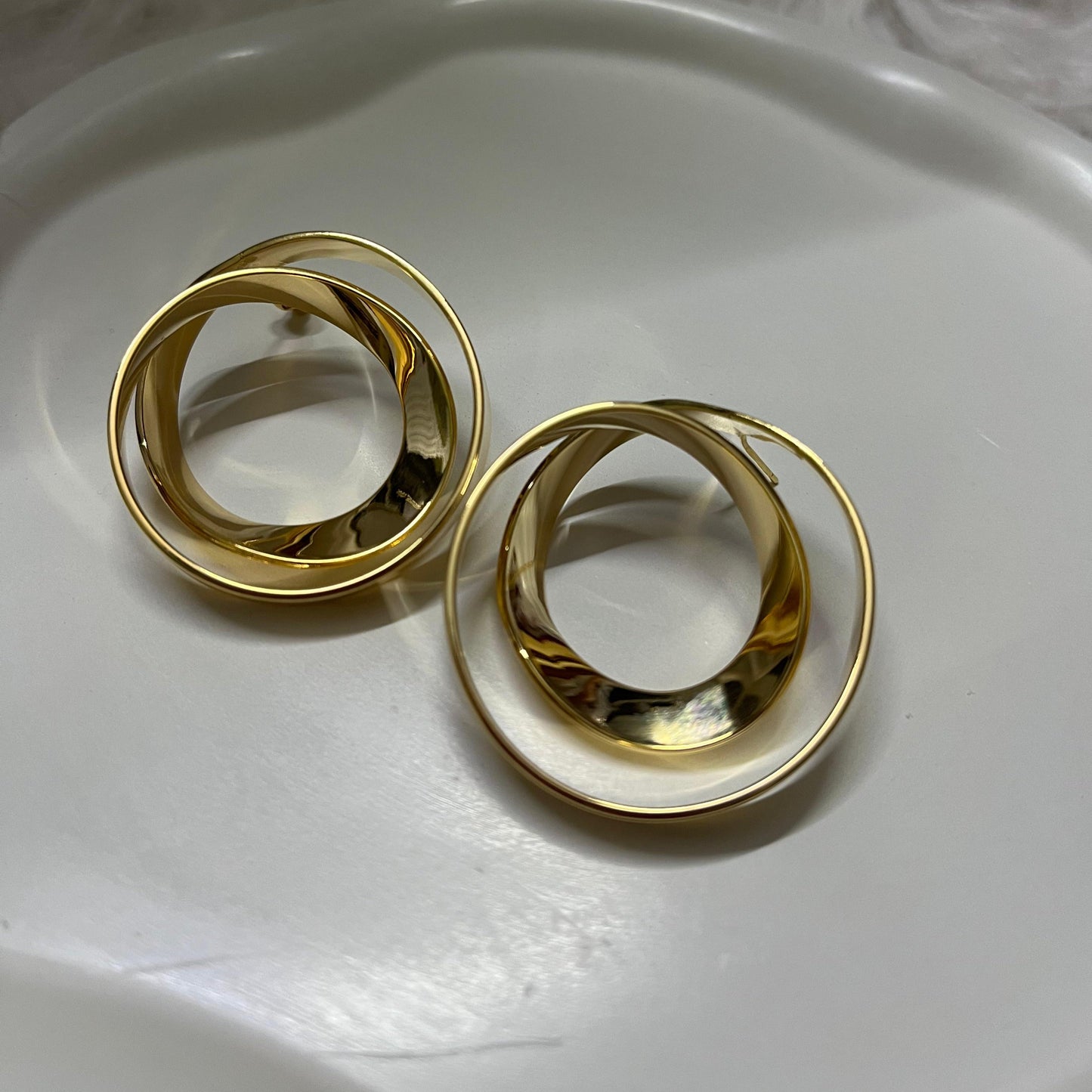 Twisted Hoop Earrings
