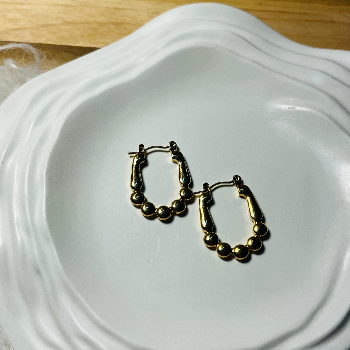 Bead Shape Hoops