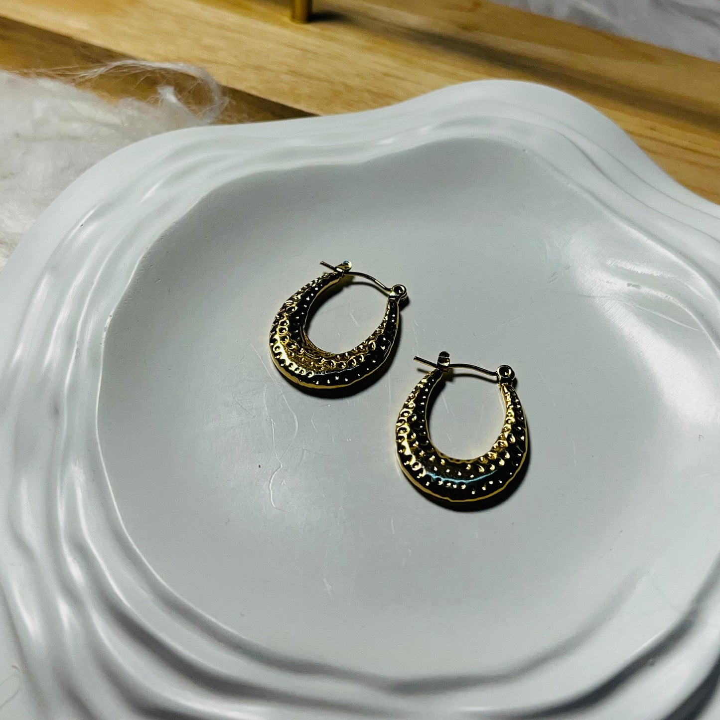 Gold Plated Hoop Earrings
