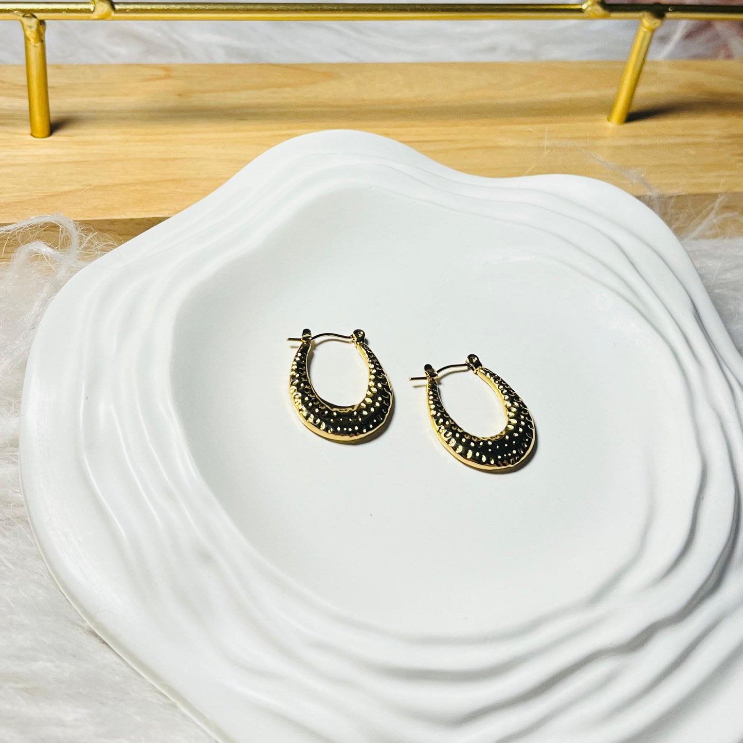 Gold Plated Hoop Earrings