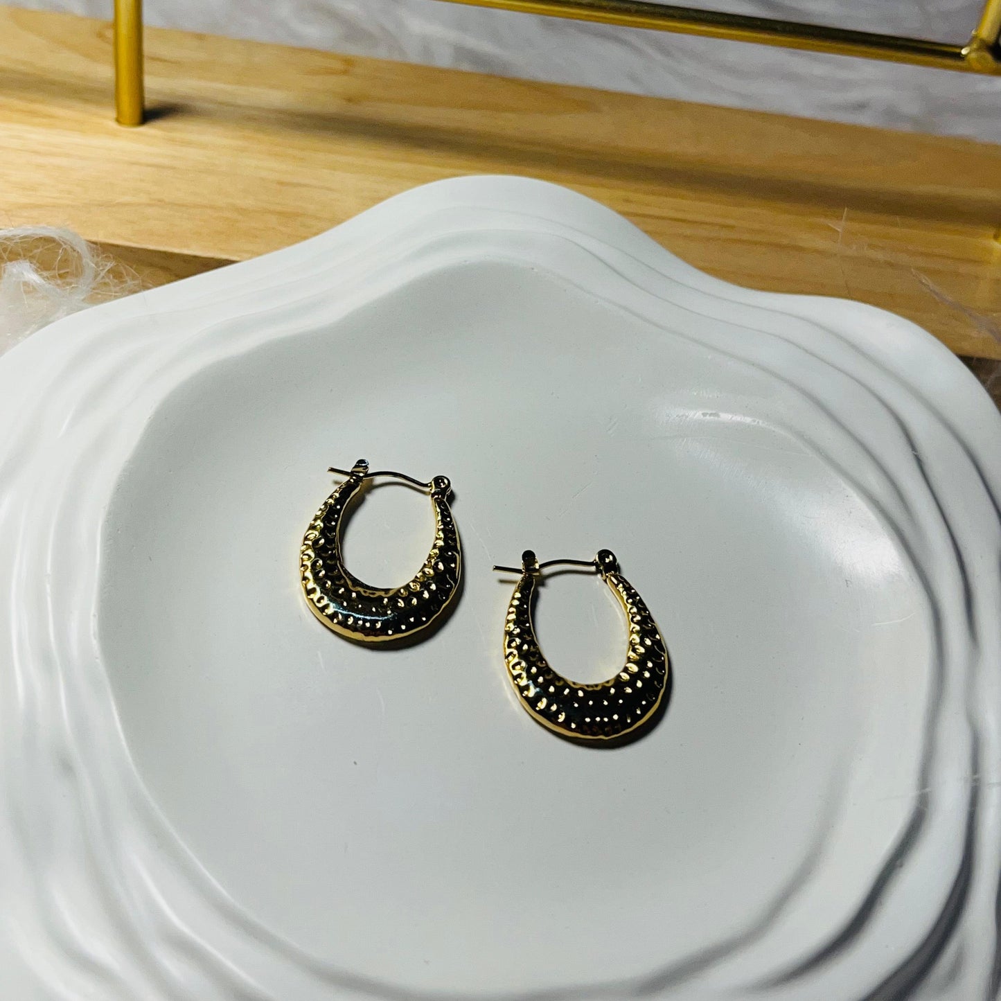 Gold Plated Hoop Earrings