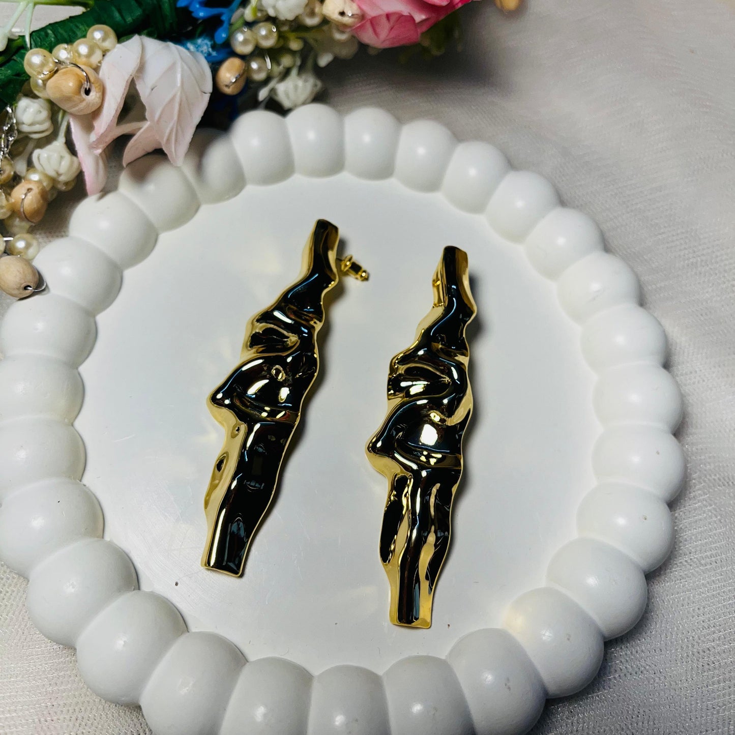 Drippy Long Earrings