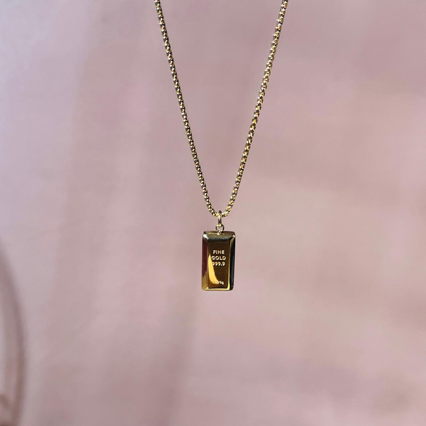 Gold Bar Plated Necklace