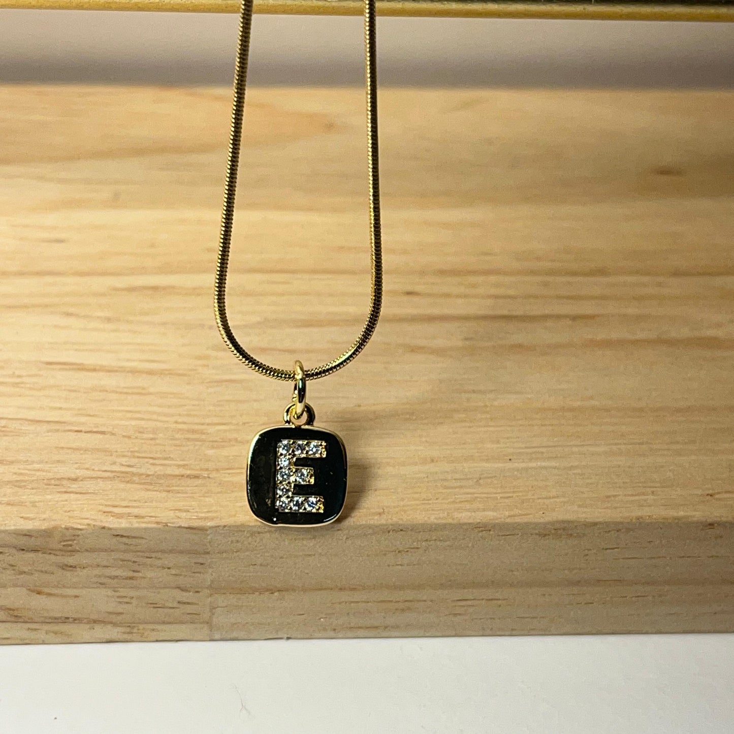 E Alphabet Necklace