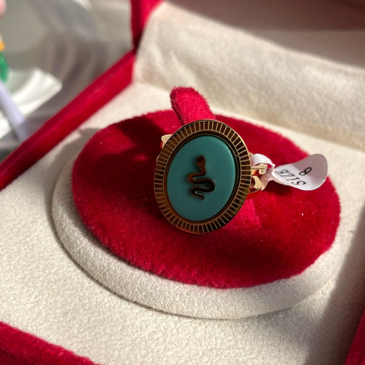 Snake Green Ring