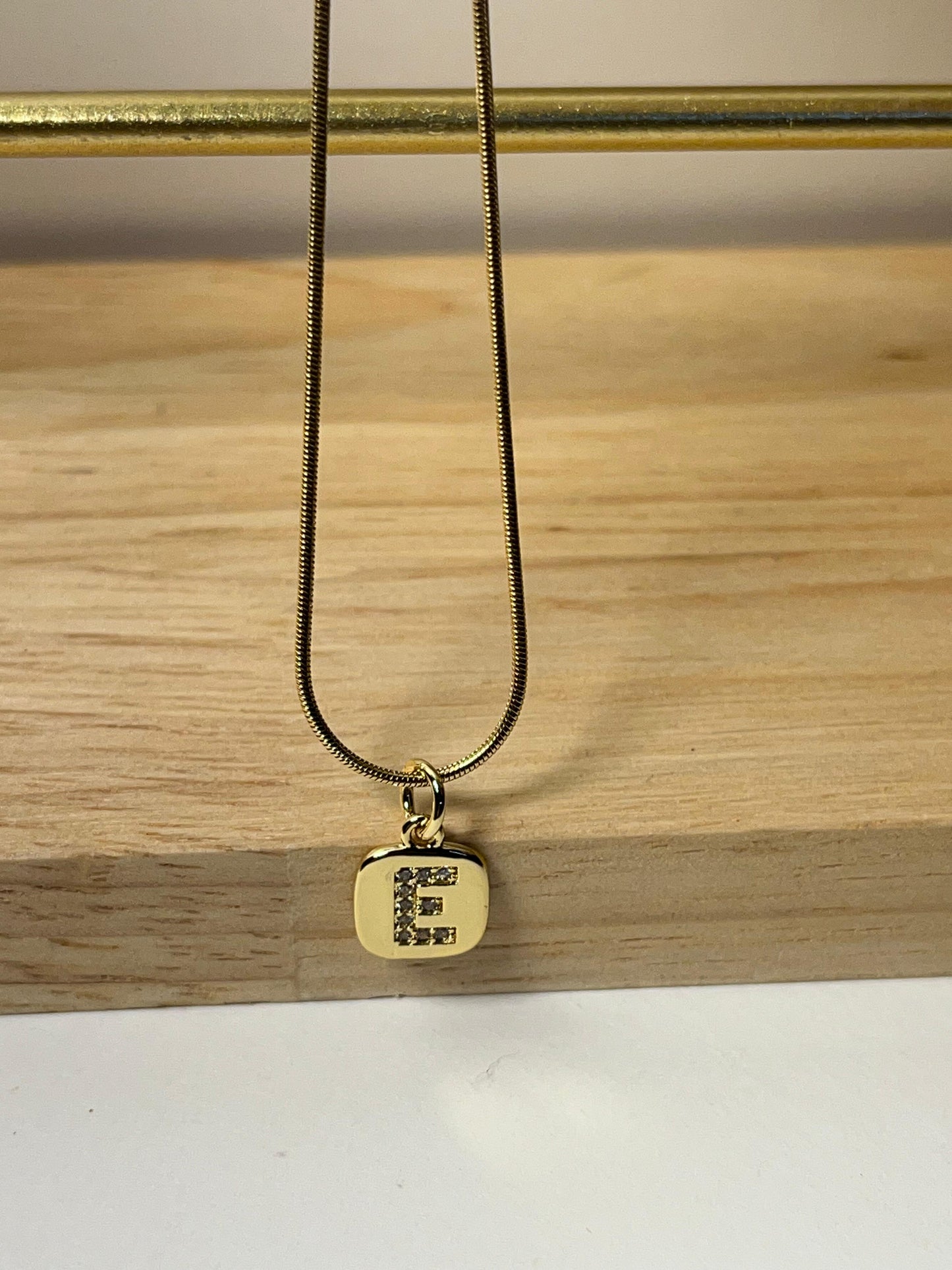 E Alphabet Necklace