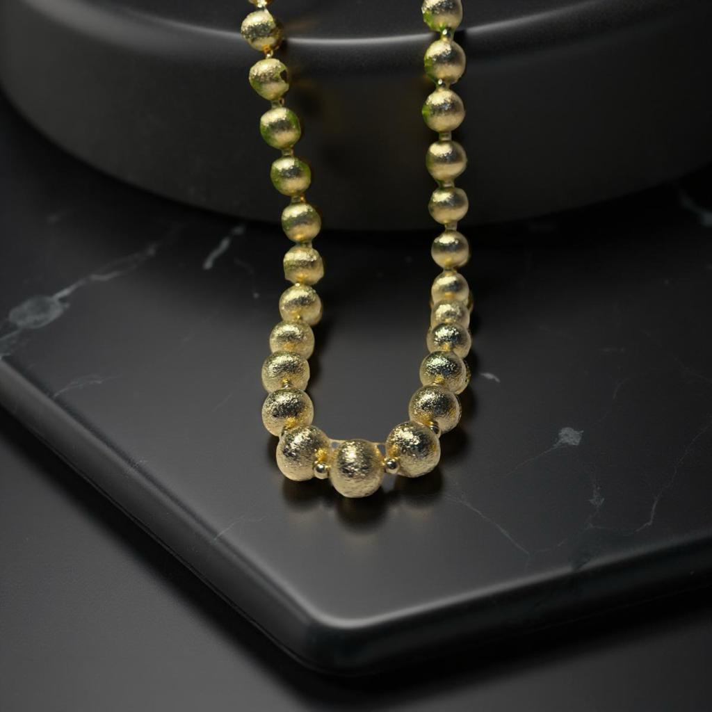 Brass Gems Necklace