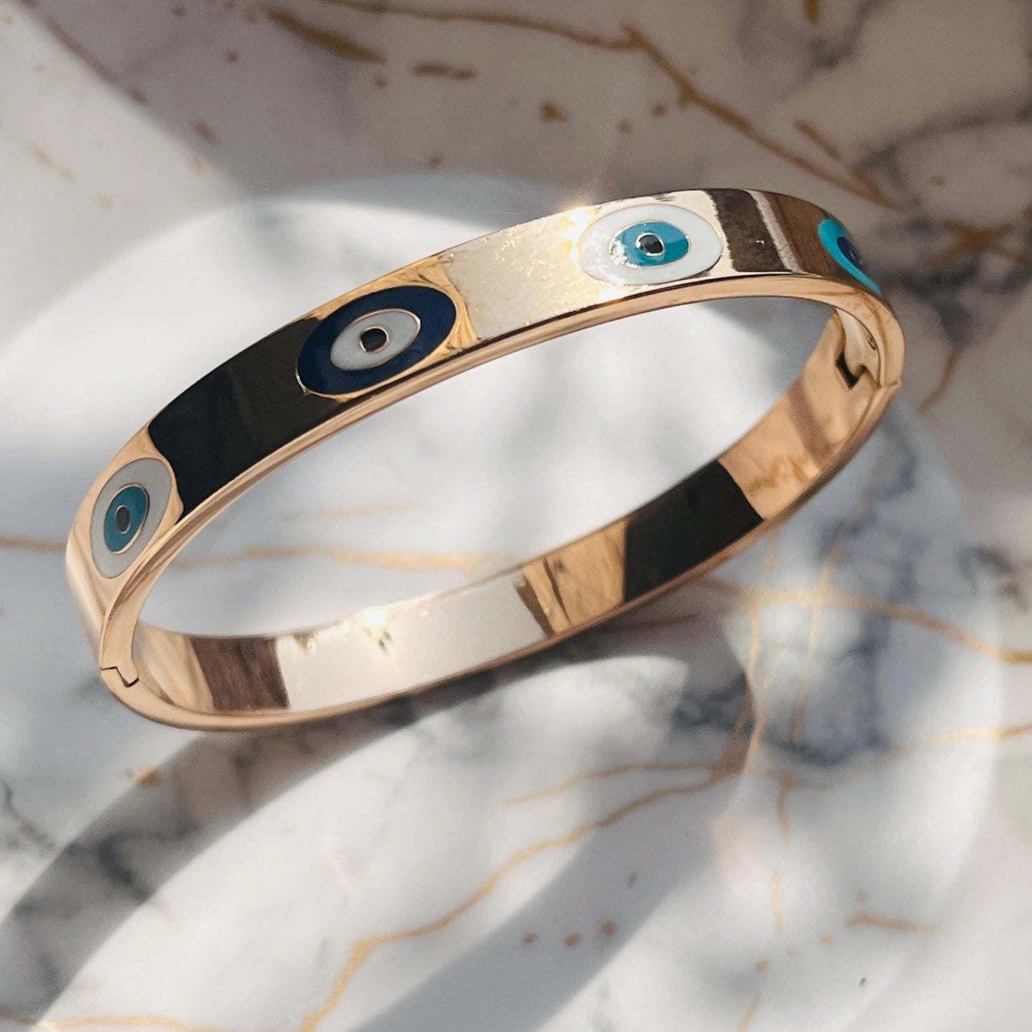 Evil Eye Rose Gold Bracelet