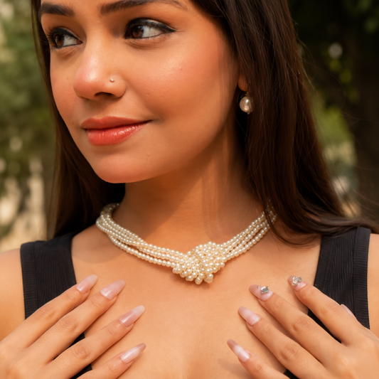 Pearl Elegance Multi-Layer Choker Necklace