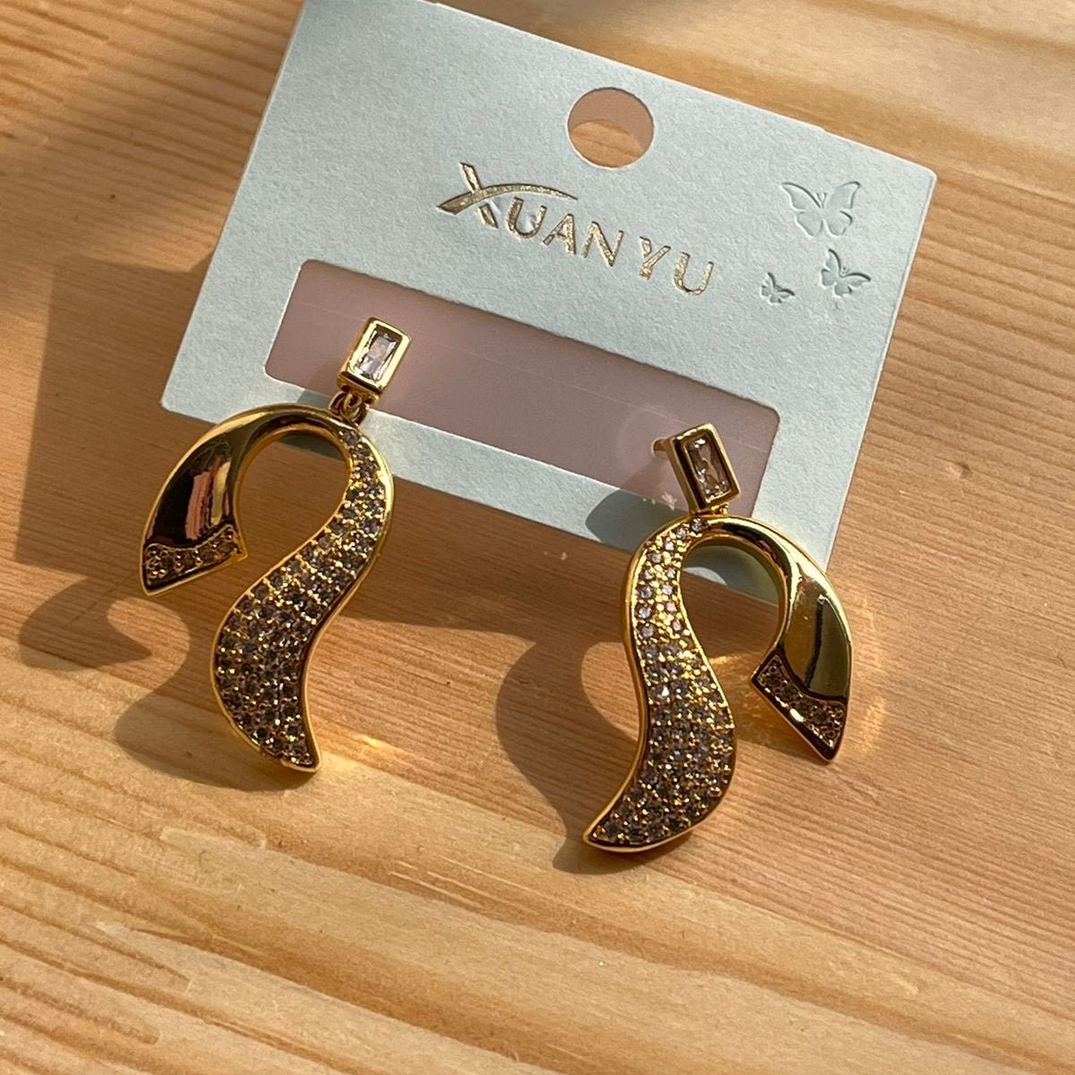 Yellow Gold Plated Earrings