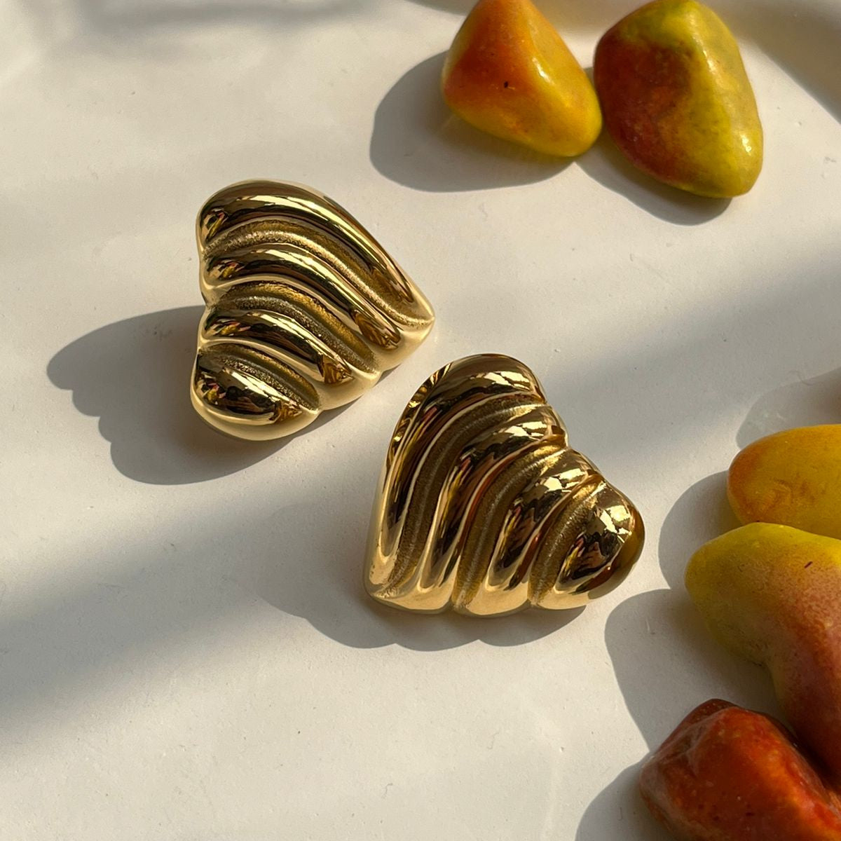 Chunky Heart  Studs