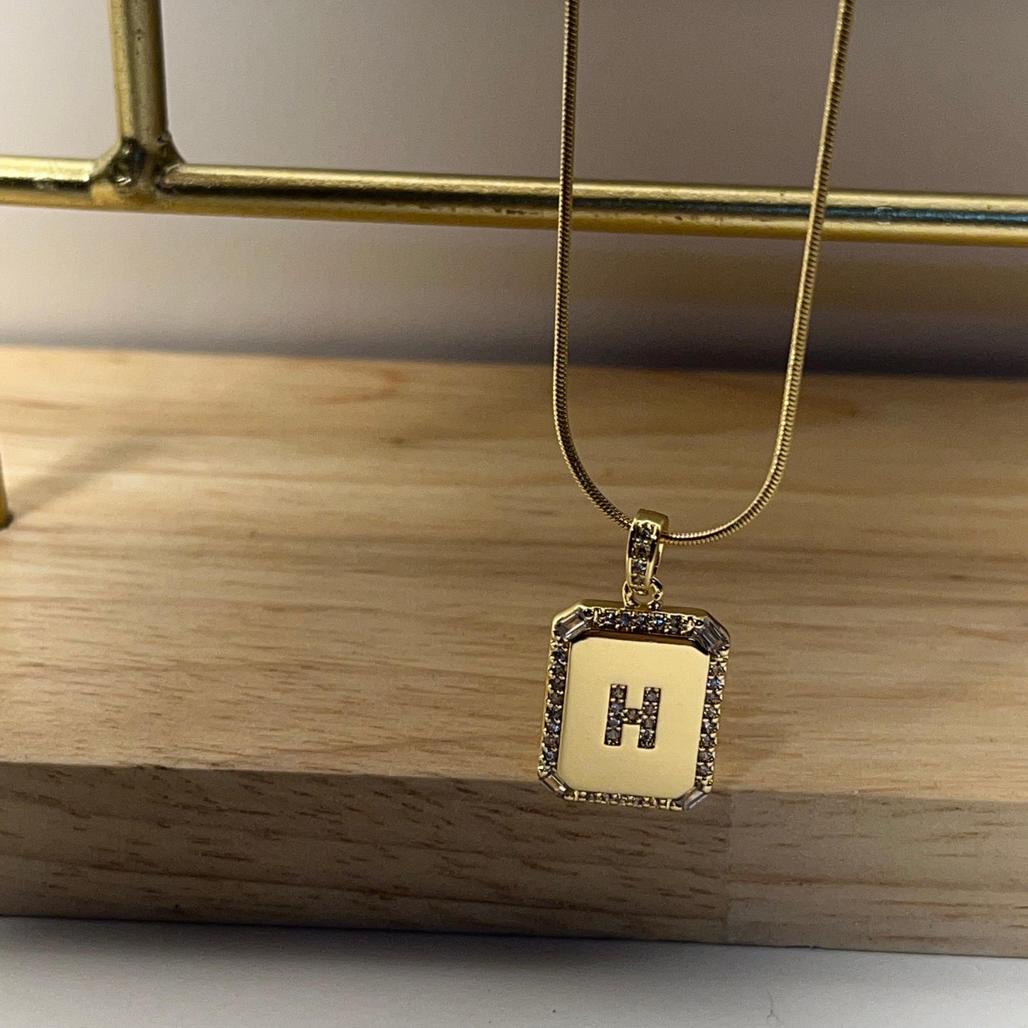 H Alphabet Necklace