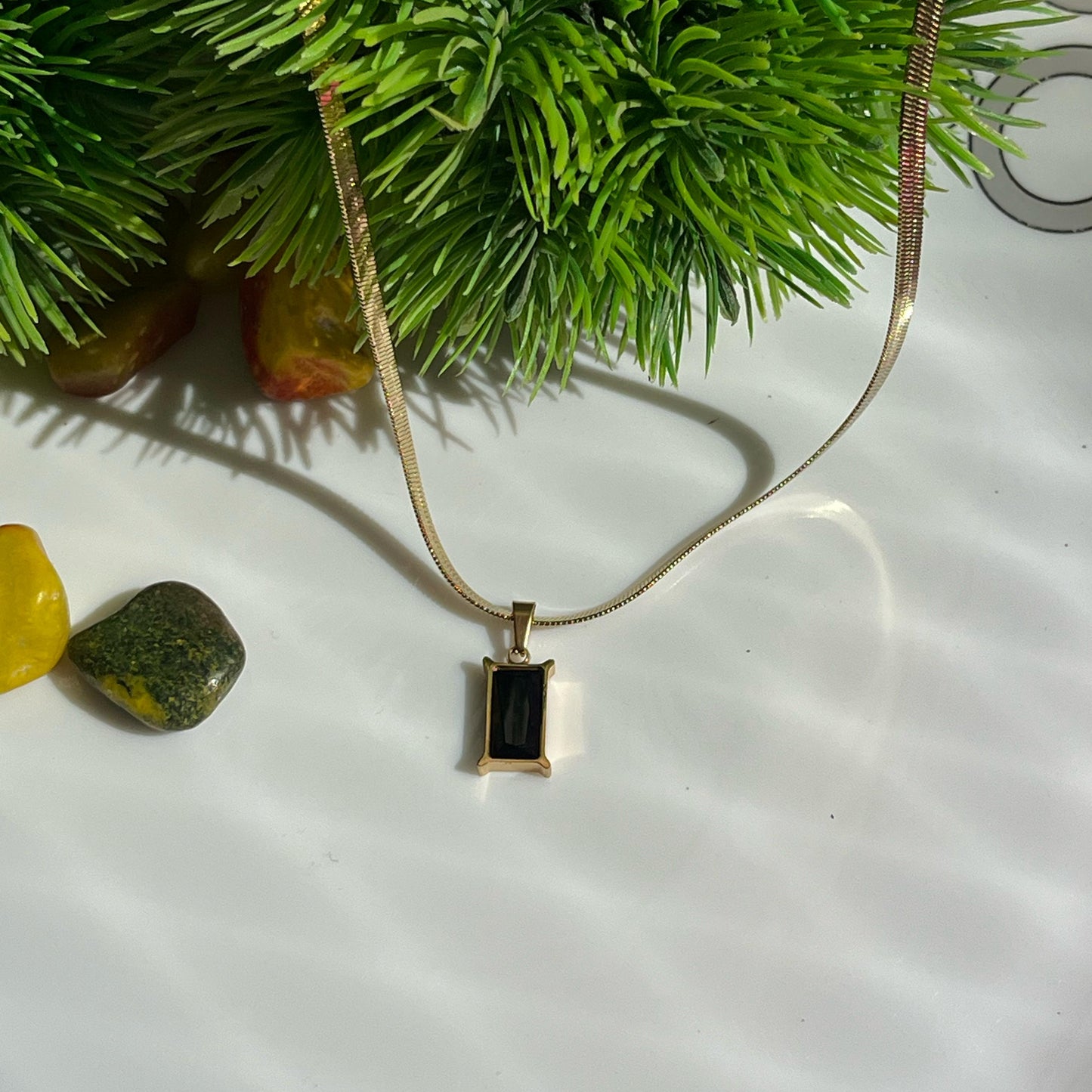 Salty Black Stone Necklace