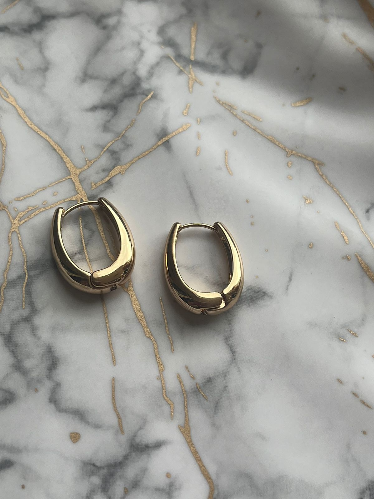 Gold Toned Hoop Earrings