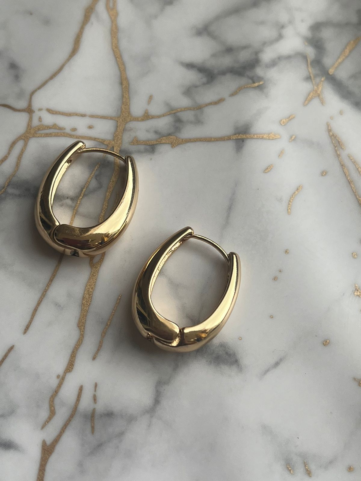 Gold Toned Hoop Earrings